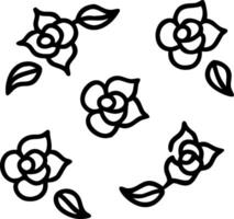 Tropical rose seamless tile pattern with vibrant pink roses and tropical leaves on to white background ideal for sunny kitchens Set 2 vector