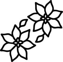Tropical poinsettia seamless tile pattern with lush green stems and vibrant poinsettia clusters on white background ideal for sunny lounges Set 4 Edition vector