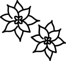 Tropical poinsettia seamless tile pattern with lush green stems and vibrant poinsettia clusters on white background ideal for sunny lounges Set 7 Edition vector