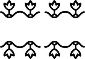 Traditional tulip seamless tile pattern with ornate tulips and deep purple accents on white background ideal for elegant dining rooms Edition vector