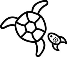 Top view illustration of green sea turtle on white background featuring shell with intricate green and blue patterns and yellow orange center perfect for marine themes and educatio Set 2 vector
