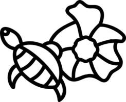 Top view illustration of green sea turtle on white background featuring shell with intricate green and blue patterns and yellow orange center perfect for marine themes and educatio vector