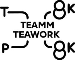 Teamwork togetherness collaboration emphasizing unity and collective effort in to business teamwork concept vector