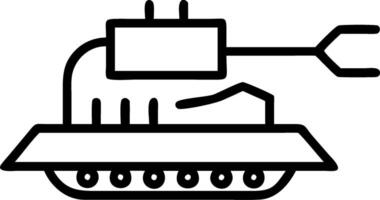 Tank model placed on circuit board representing fusion of military and technology vector