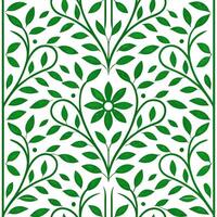 Textured spring garden seamless pattern with greenery and vines for to lush nature inspired theme vector