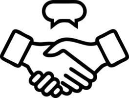 Symbolic image of to digital handshake representing online communities commitment to social responsibility vector