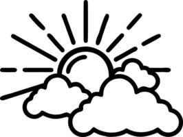 Sunlight breaking through dramatic clouds creating to heavenly and inspirational atmosphere with radiant light beams vector