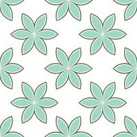 Subtle spring pastel seamless tile pattern with soft mint and peach accents for modern interiors vector