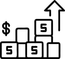 stock to and to 500 Index fund symbol on wooden cubes stack coins symbolizing to and to 500 Index changing trend goes up instead of down Business to and to 500 concept vector