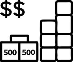 stock to and to 500 Index fund symbol on wooden cubes stack coins symbolizing to and to 500 Index changing trend goes up instead of down Business to and to 500 concept Set 2 vector