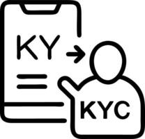 Strengthen KYC process identity verification using biometrics boost financial protection secure personal data business credibility vector
