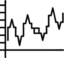 Stock market graph or forex trading chart for business and financial concepts reports and investment on grey background illustration Set 5 vector