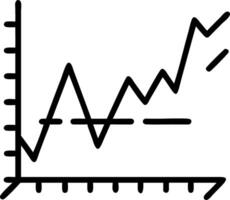 Stock market graph or forex trading chart for business and financial concepts reports and investment on grey background illustration vector