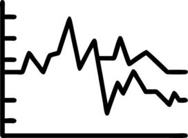 Stock market graph or forex trading chart for business and financial concepts reports and investment on grey background illustration Set 7 vector