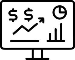 Stock market financial statistics displayed on screen including share pricing and online trading data representing real time financial information Set 4 vector