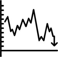 Stock market graph or forex trading chart for business and financial concepts reports and investment on grey background illustration Set 2 vector