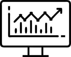 Stock market financial statistics displayed on screen including share pricing and online trading data representing real time financial information vector