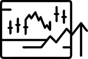 Stock market graph or forex trading chart for business and financial concepts reports and investment on grey background illustration Set 6 vector