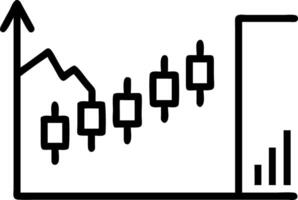 Stock market graph and ticker with blue screen for stock exchange analysis showing real time share volume price traded change direction economy themes vector