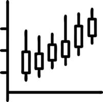 Stock market candle stick graph showing investment trading data bullish points graph trend on blue background Set 3 vector