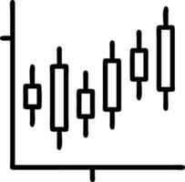 Stock market candle stick graph showing investment trading data bullish points graph trend on blue background Set 2 vector