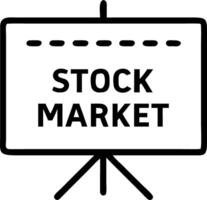 Stock market data table digital data displayed large screen with lights blurred background vector