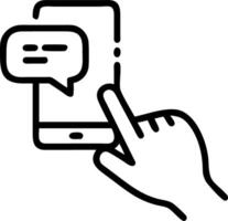 Speak voice commands on smartphone integrate voice assistant to retrieve info send messages streamline tasks ensure user friendly interface vector
