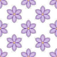 Soft watercolor spring flowers seamless pattern with lilacs and violets for calming spaces vector