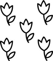 Shabby Chic tulip seamless tile pattern with distressed tulips and soft pastel accents on white background ideal for charming spaces Edition vector