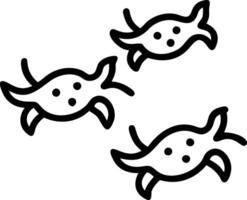 Set of sea creatures on white background representing marine life ocean biodiversity and aquatic ecosystems in to clean and modern design vector