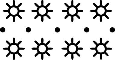 Scandinavian sunflower seamless tile pattern with minimalistic sunflowers and neutral tones ideal for clean airy spaces Set 7 vector