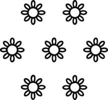 Scandinavian sunflower seamless tile pattern with minimalistic sunflowers and neutral tones ideal for clean airy spaces Set 4 vector