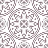 Scandinavian Folk Art seamless tile pattern with muted pastels and traditional Nordic motifs for minimalist decor vector