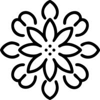 Scandinavian floral mandala seamless tile pattern with minimalistic flowers and neutral tones ideal for clean airy spaces Edition vector