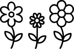 Scandinavian garden flowers seamless tile pattern with simple daisies and tulips in soft green tones for minimalist homes Set 3 vector