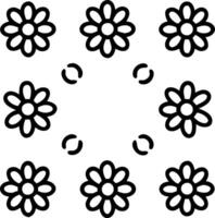 Scandinavian daisy seamless tile pattern with minimalistic daisies and neutral tones ideal for clean airy spaces Set 8 vector