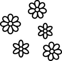 Scandinavian daisy seamless tile pattern with minimalistic daisies and neutral tones ideal for clean airy spaces Set 7 vector