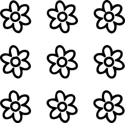 Scandinavian daisy seamless tile pattern with minimalistic daisies and neutral tones ideal for clean airy spaces Set 5