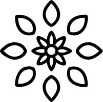 Scandinavian floral mandala seamless tile pattern with minimalistic flowers and neutral tones ideal for clean airy spaces Set 2 vector