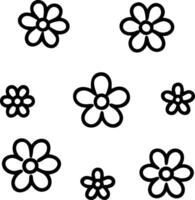 Scandinavian daisy seamless tile pattern with minimalistic daisies and neutral tones ideal for clean airy spaces Set 2 vector