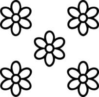 Scandinavian daisy seamless tile pattern with minimalistic daisies and neutral tones ideal for clean airy spaces Set 6 vector