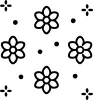 Scandinavian blossom seamless tile pattern with clean lines and white background featuring delicate flowers for minimalist homes Edition vector