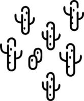 Rustic cactus seamless tile pattern with dried cactus motifs and earthy green tones ideal for country style kitchens Set 3 Edition vector