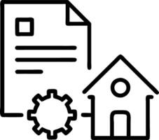real estate concept property value icons location contract price diagram cogs gear wheel mechanisms wireframe low polygonal blue mesh dots lines shapes Set 2 vector