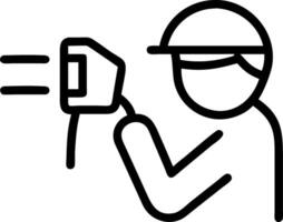 professional technician engineer with safety helmet working in industrial manufacturing checking machinery production or construction tech operating vector