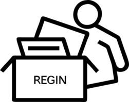 personnel packing personal belongings and files into to brown cardboard box with resignation letter for changing and resign from work concept for quit or change of job Set 2 vector