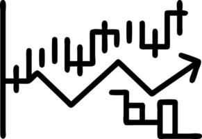 Panoramic abstract backdrop with stock market growthdown digital financial chart graphs and indicators vector