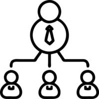 Organization chart mind map manager draws virtual structure fosters clarity resource leveling career path synergy ensures stable hierarchy brand success vector