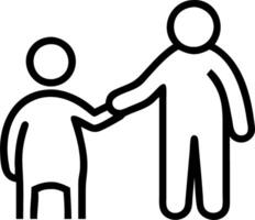 Older individuals mentoring troubled youth offering guidance based on wisdom and compassion in mentoring illustration vector