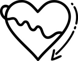 Motion red heart on white background representing love passion and emotional connection in to dynamic and visually appealing design vector